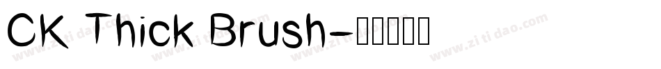 CK Thick Brush字体转换